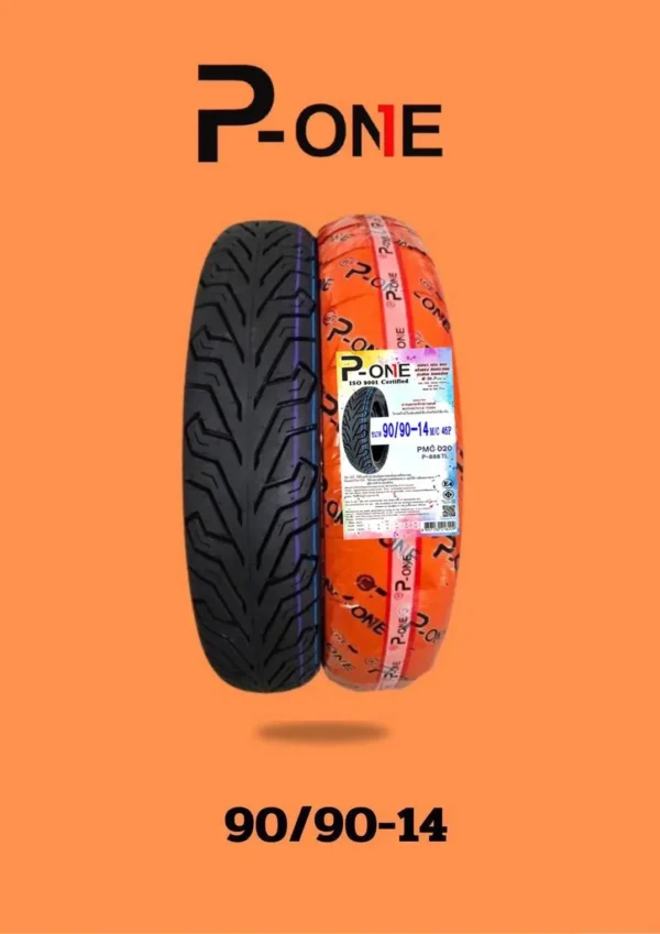 ยางนอกรถจักรยานยนต์แบบไม่ใช้ยางใน Tubeless Tire (TL) 90/90 -14