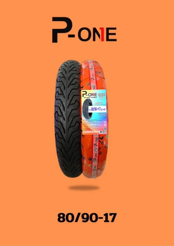 ยางนอกรถจักรยานยนต์แบบไม่ใช้ยางใน Tubeless Tire (TL) 80/90-17