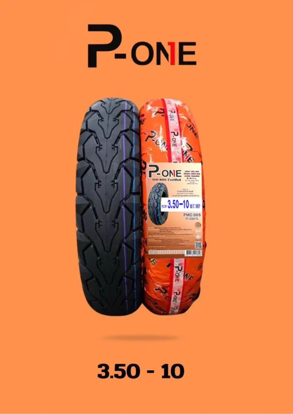 ยางนอกรถจักรยานยนต์ไฟฟ้าแบบไม่ใช้ยางใน Tubeless Tire (TL) 3.50-10