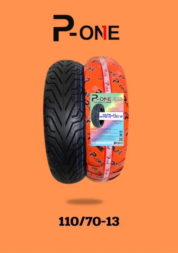 ยางนอกรถจักรยานยนต์แบบไม่ใช้ยางใน Tubeless Tire (TL) 110/70-13