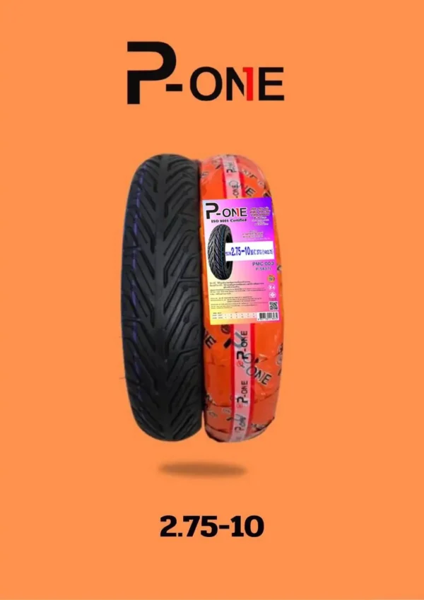 ยางนอกรถจักรยานยนต์ไฟฟ้าแบบไม่ใช้ยางใน Tubeless Tire (TL) 2.75-10